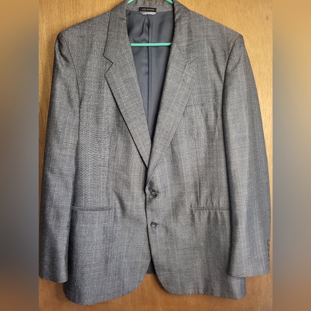 Ducatti Vintage Men's Gray Two-button Wool Blazer. 42 Regular